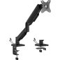   Gembird monitor tartó asztali konzol, dönthető, forgatható, USB 3.0 portok, 17-32"