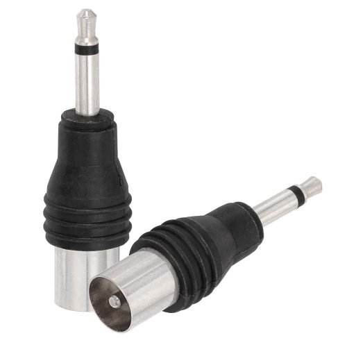 Video átalakító, Jack 3.5mm mono dugó - Koax dugó (apa)