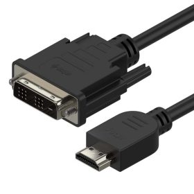 HDMI-DVI összekötő kábel, Singlelink 18+1, 5.0m