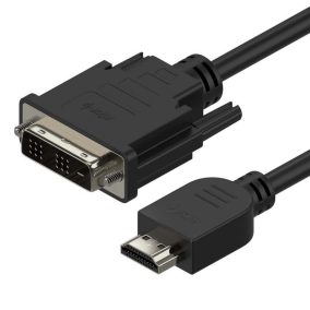 HDMI-DVI összekötő kábel, Singlelink 18+1, 5.0m