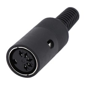 DIN aljzat, lengő, 5-pin, 180°