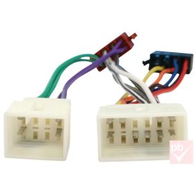   ISO átalakító kábel autós magnóhoz (Peugeot gyári csatlakozó -> 2x ISO dugó)