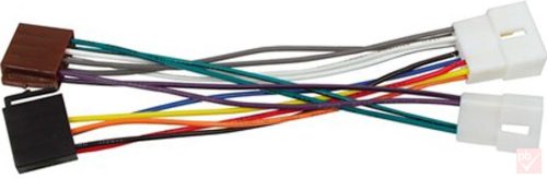 ISO átalakító kábel autós magnóhoz (Peugeot gyári csatlakozó -> 2x ISO dugó)