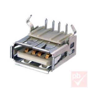 USB 2.0 A aljzat, beépíthető, 90° v1