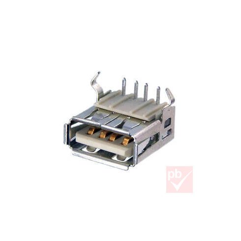 USB 2.0 A aljzat, beépíthető, 90° v1