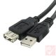 USB 2.0 A-A hosszabbító kábel 0.3m