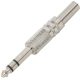 Jack dugó, 6.3mm sztereó, fém ház