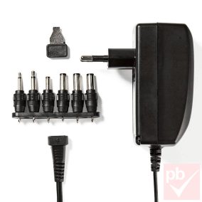   Univerzális tápegység, 3/4.5/5/6/7.5/9/12V DC, 2250mA, 6db csatlakozóval