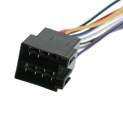 ISO aljzat párban, kábellel, szerelhető (táp+hangszóró, 6+8 pin)