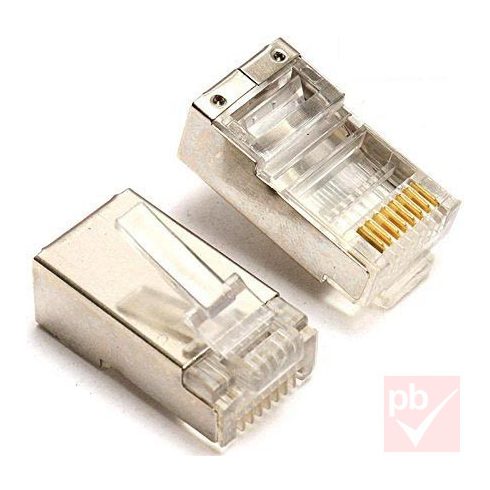 RJ45 8P8C dugó, árnyékolt (Cat6)