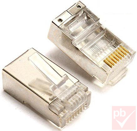 RJ45 8P8C dugó, árnyékolt (Cat6)