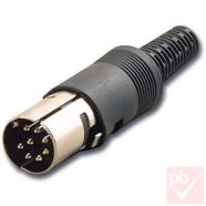 DIN dugó, lengő, 8-pin, 270°