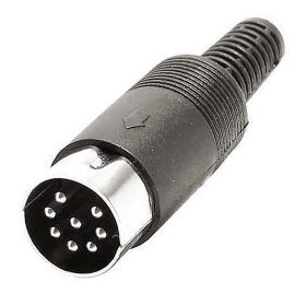 DIN dugó, lengő, 8-pin, 270°