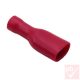 Kábelsaru, 4.8mm anya, szigetelt, piros