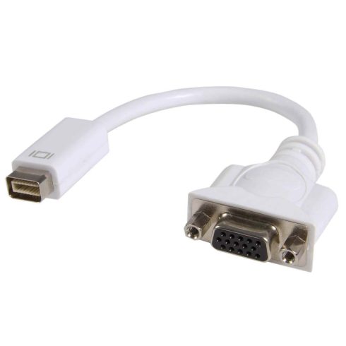 Monitor átalakító, mini DVI dugó - VGA aljzat 20cm