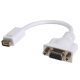 Monitor átalakító, mini DVI dugó - VGA aljzat 20cm