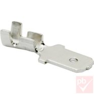 Kábelsaru, 6.3mm apa, szigetelés nélkül, ónozott