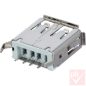 USB 2.0 A aljzat, beépíthető 180° (Keystone)