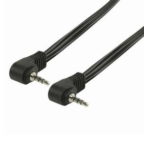 Jack összekötő kábel, 3.5mm 4p., 90° 2.0m