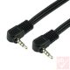 Jack összekötő kábel, 3.5mm 4p., 90° 2.0m