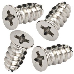 PC ventilátor rögzítő csavar, 4db, krómos / horganyzott