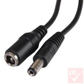   DC kábel hosszabbító (5.5x2.5mm dugó - 5.5x2.5mm aljzat) 5.0m