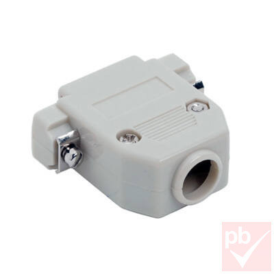 D-SUB ház, 15p. 2 soros csatlakozóhoz, műanyag