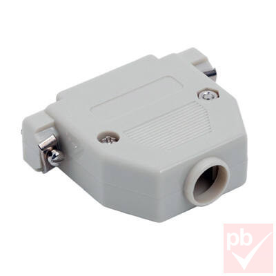 D-SUB ház, 25p. 2 soros csatlakozóhoz, műanyag