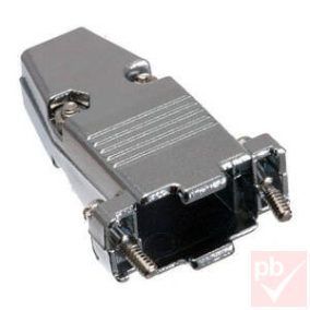 D-SUB ház, 9p. 2 soros / 15p. 3 soros csatlakozóhoz, fém