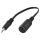 Audio átalakító, Jack 3.5mm sztereó dugó - DIN 5p. dominó aljzat 20cm