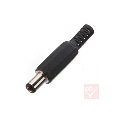 DC dugó, 5.5x2.8mm/9mm, egyenes, 1 pin, műanyag ház