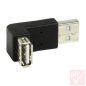   USB 2.0 átalakító, "A" dugó - "A" aljzat  90°  v2