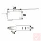 Mikrokapcsoló, karos ON/ON (SPDT) 4A(16A) 250V