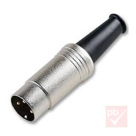 DIN dugó, lengő, 3-pin, fém (Rean)