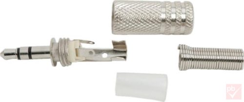 Jack dugó, 3.5mm sztereó, fém ház