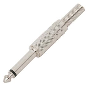 Jack dugó, 6.3mm mono, fém ház
