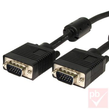   VGA összekötő kábel, duplán árnyékolt, ferritgyűrűkkel 5.0m