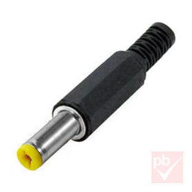 DC dugó, 4.8x1.7mm/11mm, egyenes, 2pin, műanyag ház