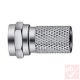 F dugó, 6~7mm nikkelezett (Hirschmann)
