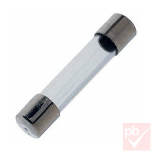 Üvegbiztosíték 32x6mm lomha 1A