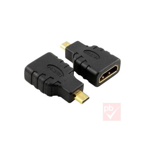 HDMI átalakító, micro HDMI dugó - HDMI aljzat