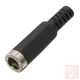 DC aljzat, lengő, 5.5x2.5mm