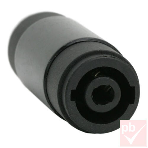 Speakon toldó, műanyag ház, aljzat/aljzat