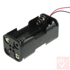 Elem tartó, 4db AAA elem számára (henger elrendezés)