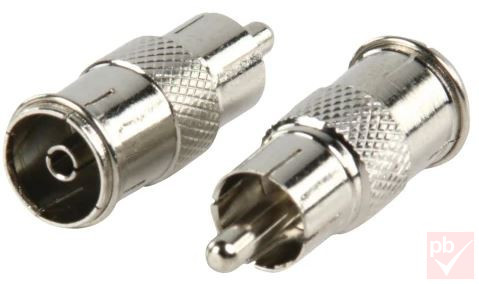 Video átalakító, RCA dugó - Koax (RF) aljzat