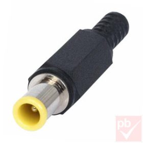 DC dugó, 5.0x3.5mm+1.1mm pin/10mm, egyenes, műanyag ház