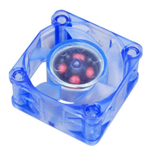 Akasa 4cm ventilátor kék LED világítással, 12V, 5000rpm, 40x40x20mm