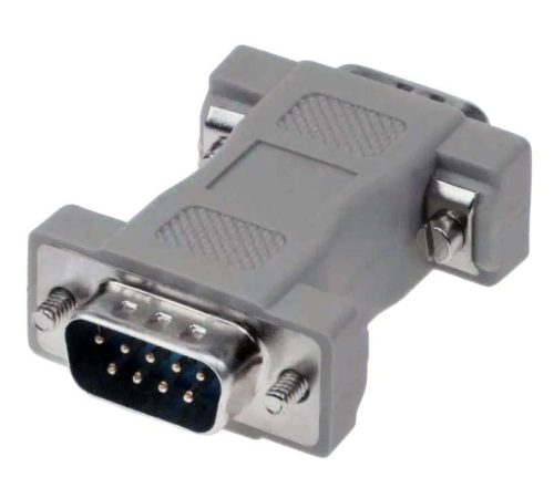 D-SUB toldó, 9p. 2 soros toldó, szerelhető (apa/apa)