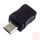 USB 2.0 micro B 5pin lengő apa csatlakozó műanyag házzal (v1)