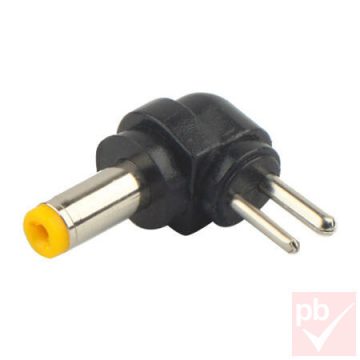 DC dugó, 5.5x1.7mm, 90°, 2 pin, műanyag ház